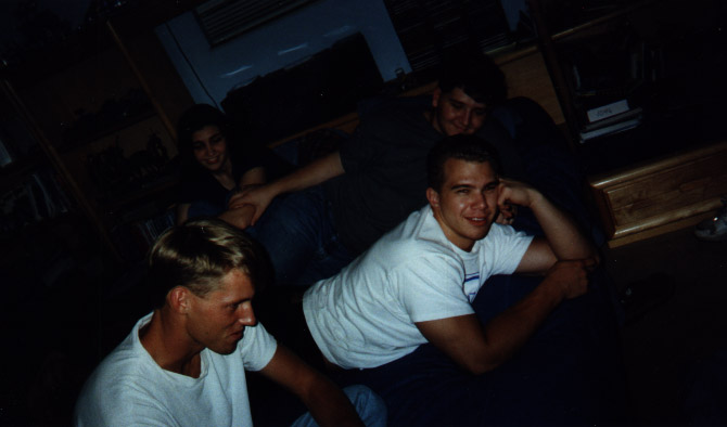a group of us at Charlie's house after prom