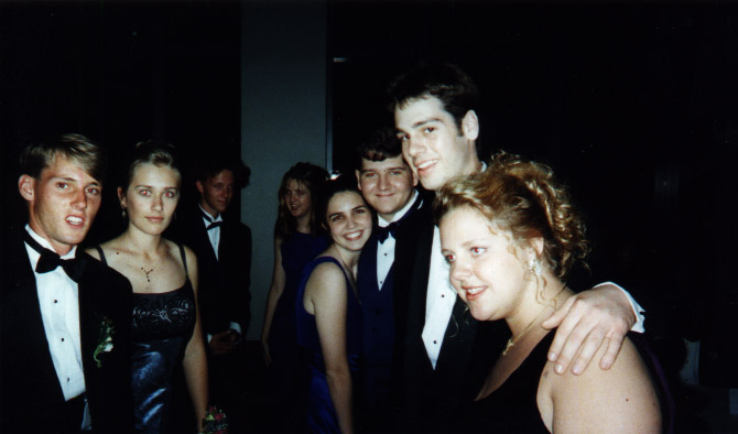 a bunch of us at prom